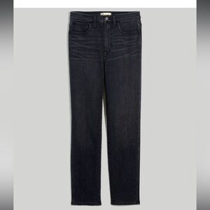 Madewell High-Rise Slim Straight Jeans in Richgrove Wash